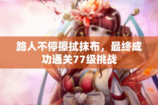 路人不停擦拭抹布，最终成功通关77级挑战