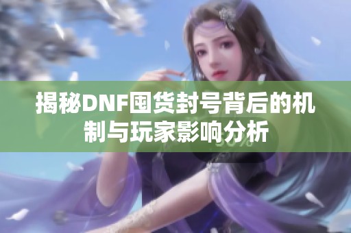 揭秘DNF囤货封号背后的机制与玩家影响分析