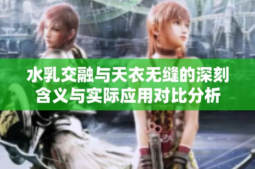水乳交融与天衣无缝的深刻含义与实际应用对比分析