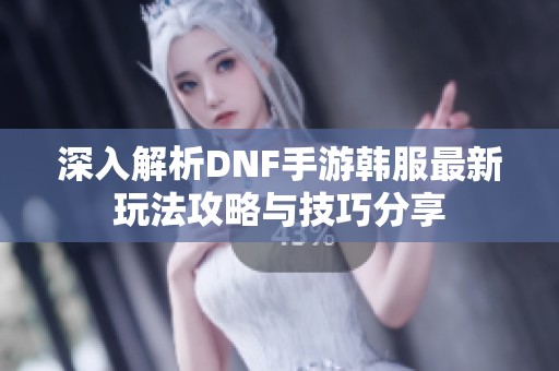 深入解析DNF手游韩服最新玩法攻略与技巧分享