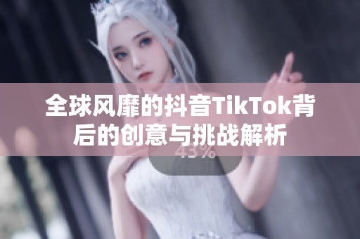 全球风靡的抖音TikTok背后的创意与挑战解析