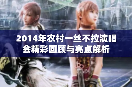2014年农村一丝不拉演唱会精彩回顾与亮点解析