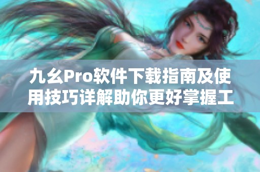 九幺Pro软件下载指南及使用技巧详解助你更好掌握工具