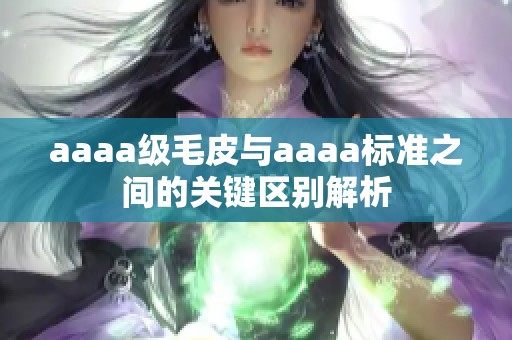 aaaa级毛皮与aaaa标准之间的关键区别解析