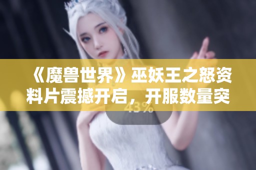 《魔兽世界》巫妖王之怒资料片震撼开启，开服数量突破20！