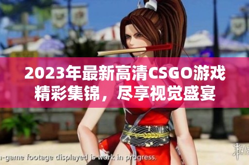 2023年最新高清CSGO游戏精彩集锦，尽享视觉盛宴