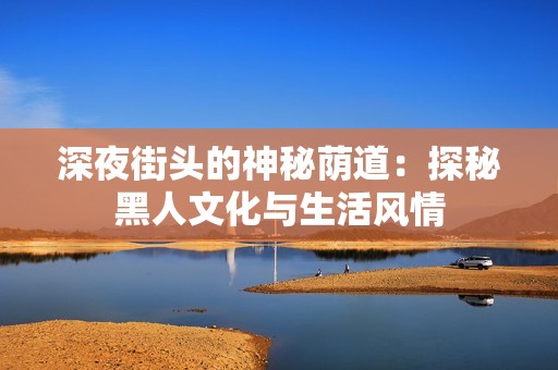 深夜街头的神秘荫道：探秘黑人文化与生活风情