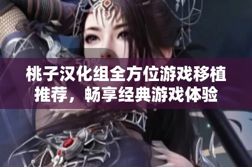 桃子汉化组全方位游戏移植推荐，畅享经典游戏体验