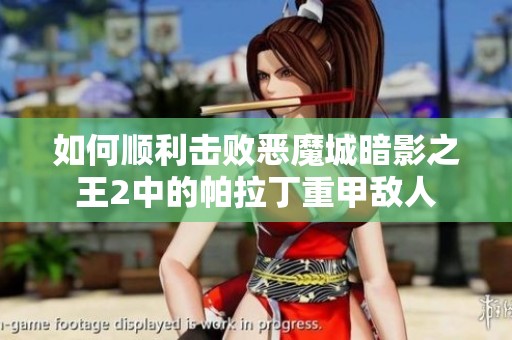 如何顺利击败恶魔城暗影之王2中的帕拉丁重甲敌人