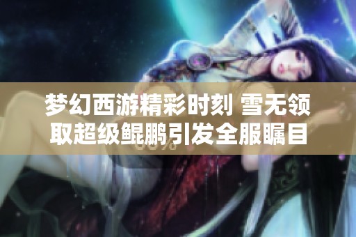 梦幻西游精彩时刻 雪无领取超级鲲鹏引发全服瞩目