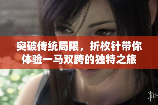 突破传统局限，折枚针带你体验一马双跨的独特之旅