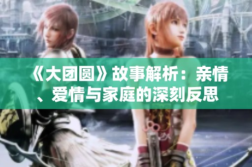 《大团圆》故事解析：亲情、爱情与家庭的深刻反思