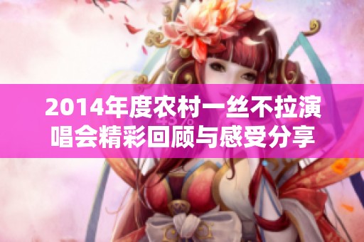 2014年度农村一丝不拉演唱会精彩回顾与感受分享