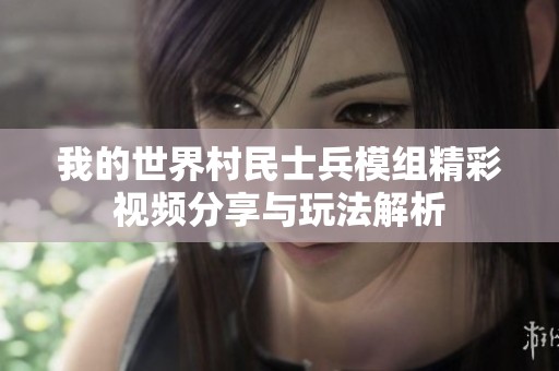 我的世界村民士兵模组精彩视频分享与玩法解析