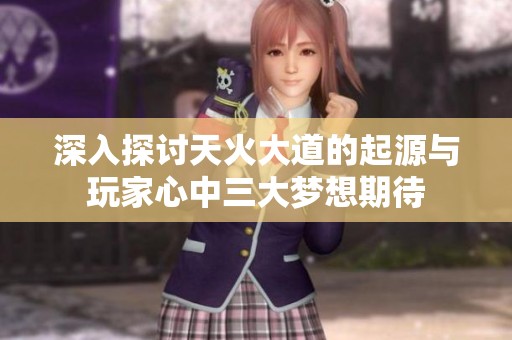 深入探讨天火大道的起源与玩家心中三大梦想期待