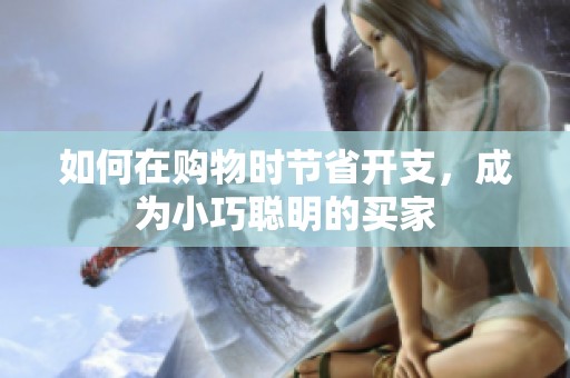 如何在购物时节省开支，成为小巧聪明的买家