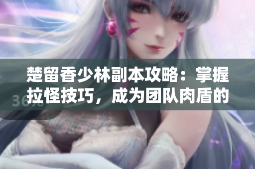 楚留香少林副本攻略：掌握拉怪技巧，成为团队肉盾的秘密解析