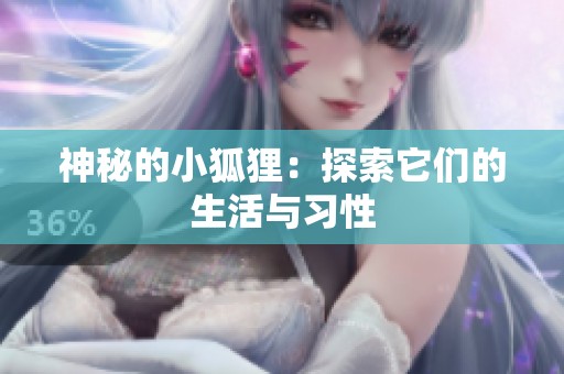 神秘的小狐狸：探索它们的生活与习性