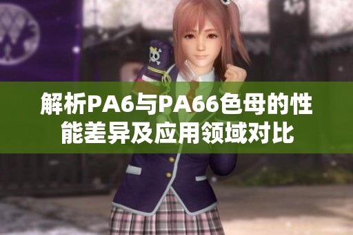 解析PA6与PA66色母的性能差异及应用领域对比