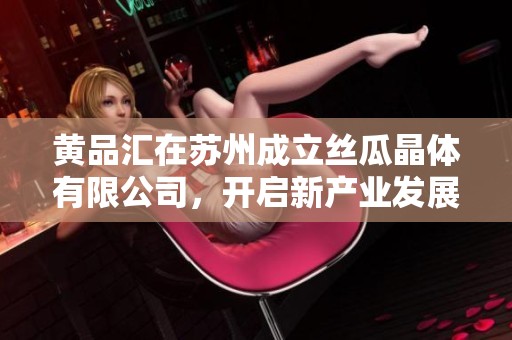 黄品汇在苏州成立丝瓜晶体有限公司，开启新产业发展篇章