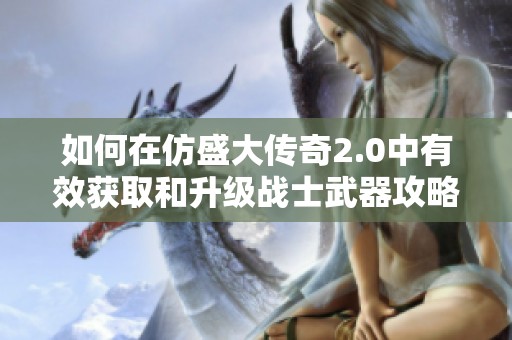 如何在仿盛大传奇2.0中有效获取和升级战士武器攻略