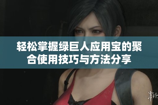 轻松掌握绿巨人应用宝的聚合使用技巧与方法分享