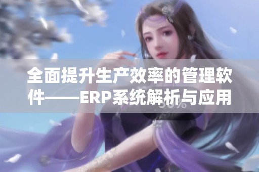 全面提升生产效率的管理软件——ERP系统解析与应用