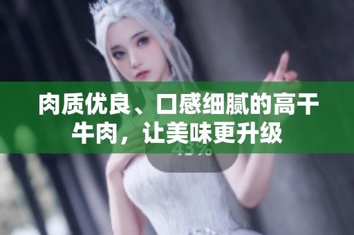 肉质优良、口感细腻的高干牛肉，让美味更升级