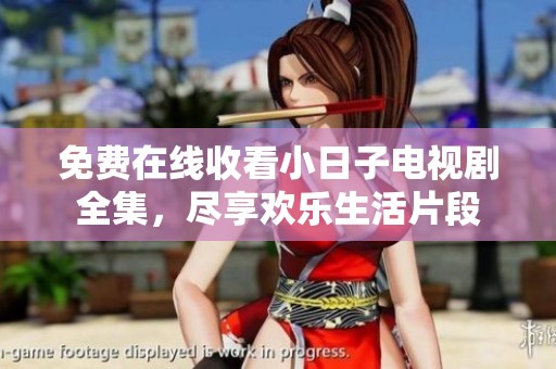 免费在线收看小日子电视剧全集，尽享欢乐生活片段