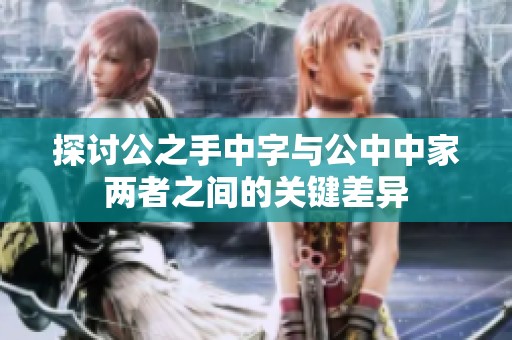 探讨公之手中字与公中中家两者之间的关键差异