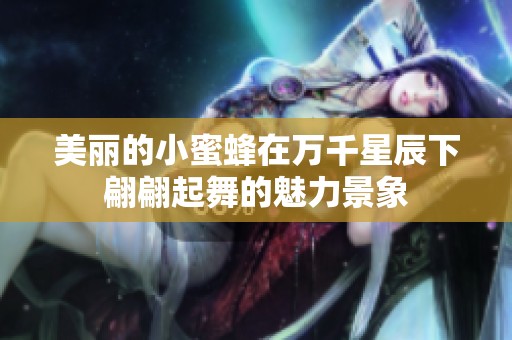 美丽的小蜜蜂在万千星辰下翩翩起舞的魅力景象