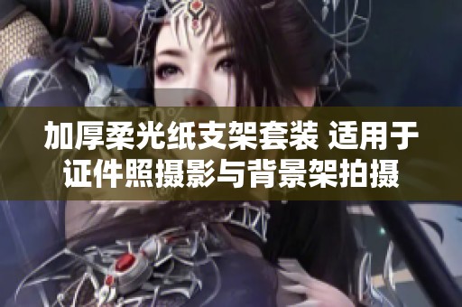 加厚柔光纸支架套装 适用于证件照摄影与背景架拍摄