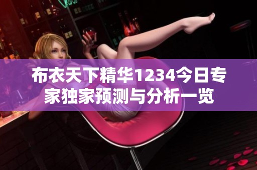 布衣天下精华1234今日专家独家预测与分析一览