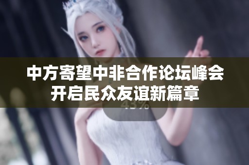 中方寄望中非合作论坛峰会开启民众友谊新篇章