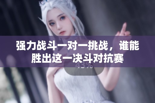 强力战斗一对一挑战，谁能胜出这一决斗对抗赛