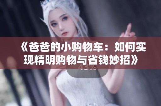 《爸爸的小购物车：如何实现精明购物与省钱妙招》