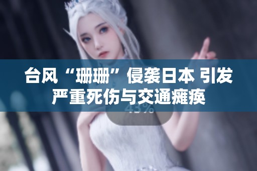 台风“珊珊”侵袭日本 引发严重死伤与交通瘫痪