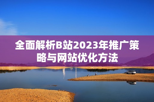 全面解析B站2023年推广策略与网站优化方法