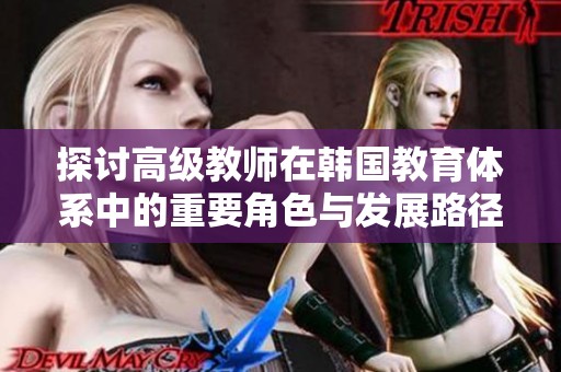 探讨高级教师在韩国教育体系中的重要角色与发展路径