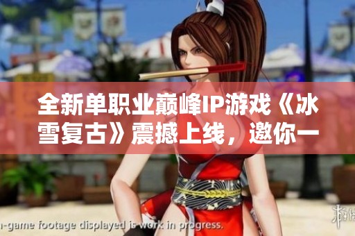 全新单职业巅峰IP游戏《冰雪复古》震撼上线，邀你一同冒险！