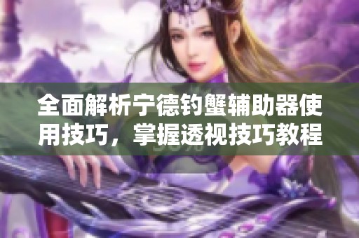 全面解析宁德钓蟹辅助器使用技巧，掌握透视技巧教程