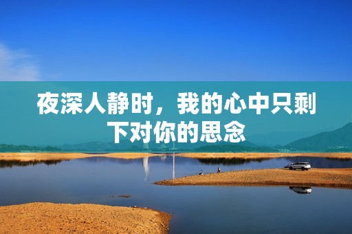 夜深人静时，我的心中只剩下对你的思念