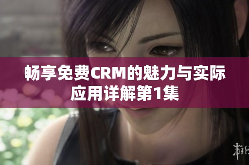 畅享免费CRM的魅力与实际应用详解第1集
