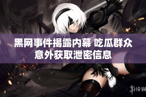 黑网事件揭露内幕 吃瓜群众意外获取泄密信息