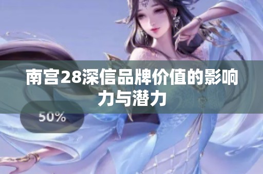 南宫28深信品牌价值的影响力与潜力