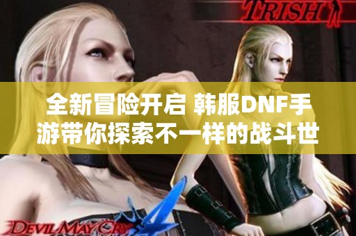 全新冒险开启 韩服DNF手游带你探索不一样的战斗世界