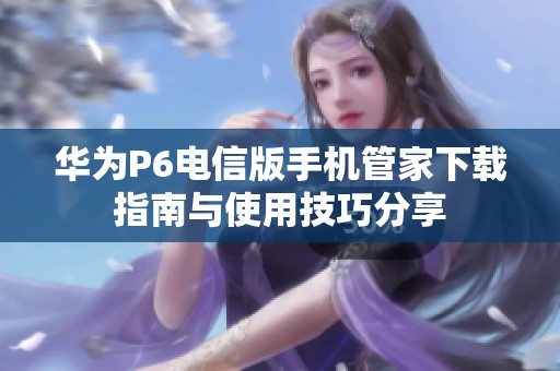 华为P6电信版手机管家下载指南与使用技巧分享