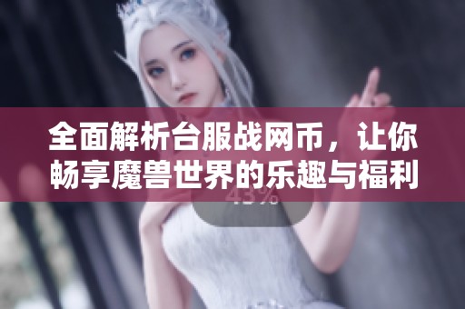全面解析台服战网币，让你畅享魔兽世界的乐趣与福利