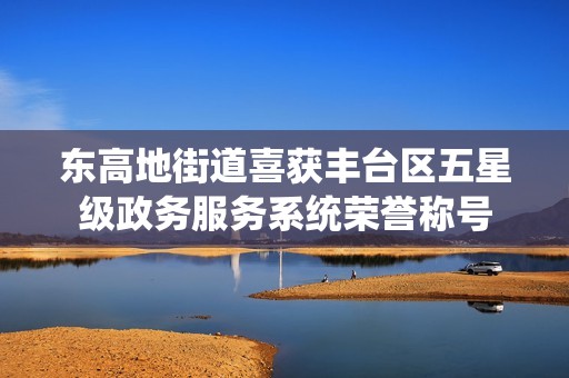 东高地街道喜获丰台区五星级政务服务系统荣誉称号