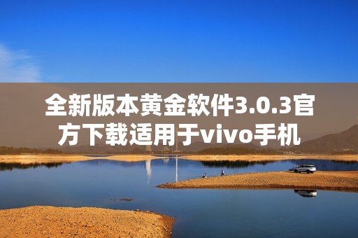 全新版本黄金软件3.0.3官方下载适用于vivo手机